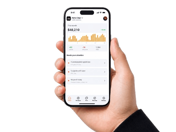 The Kriip app open on a community dashboard